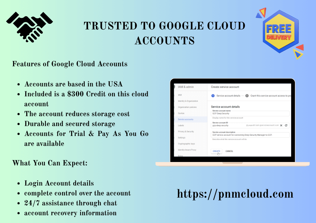Buy google Cloud Accounts