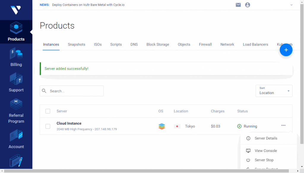 Buy Vultr Account